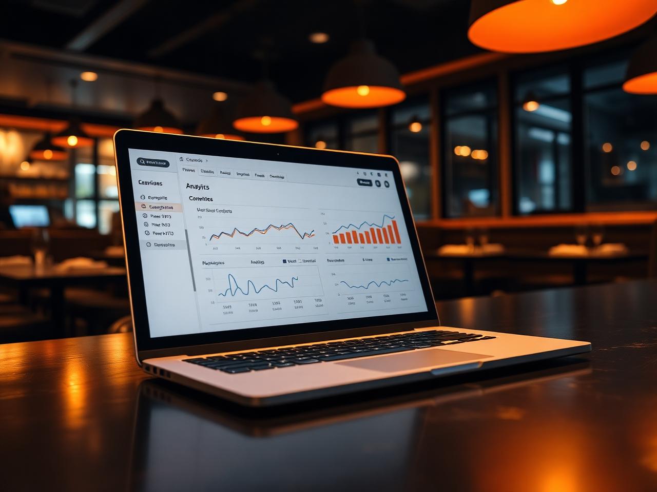 Dashboard de reportes TUQO en una notebook