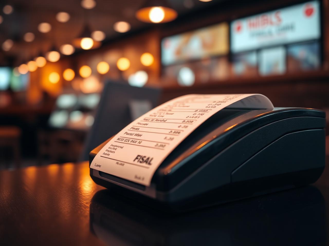 Impresora térmica emitiendo un ticket TUQO